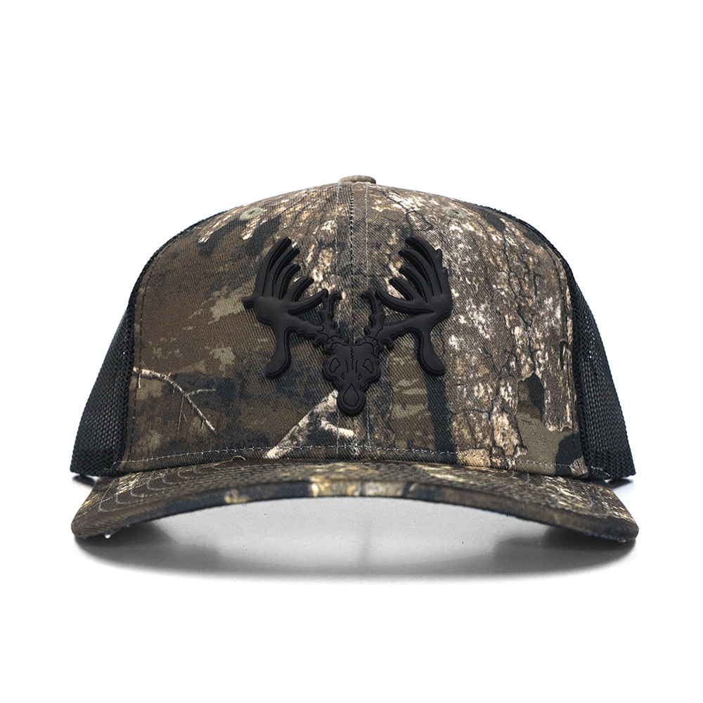 RealTree Raised Skull Logo Cap – Blk Mesh – TTHA Gear