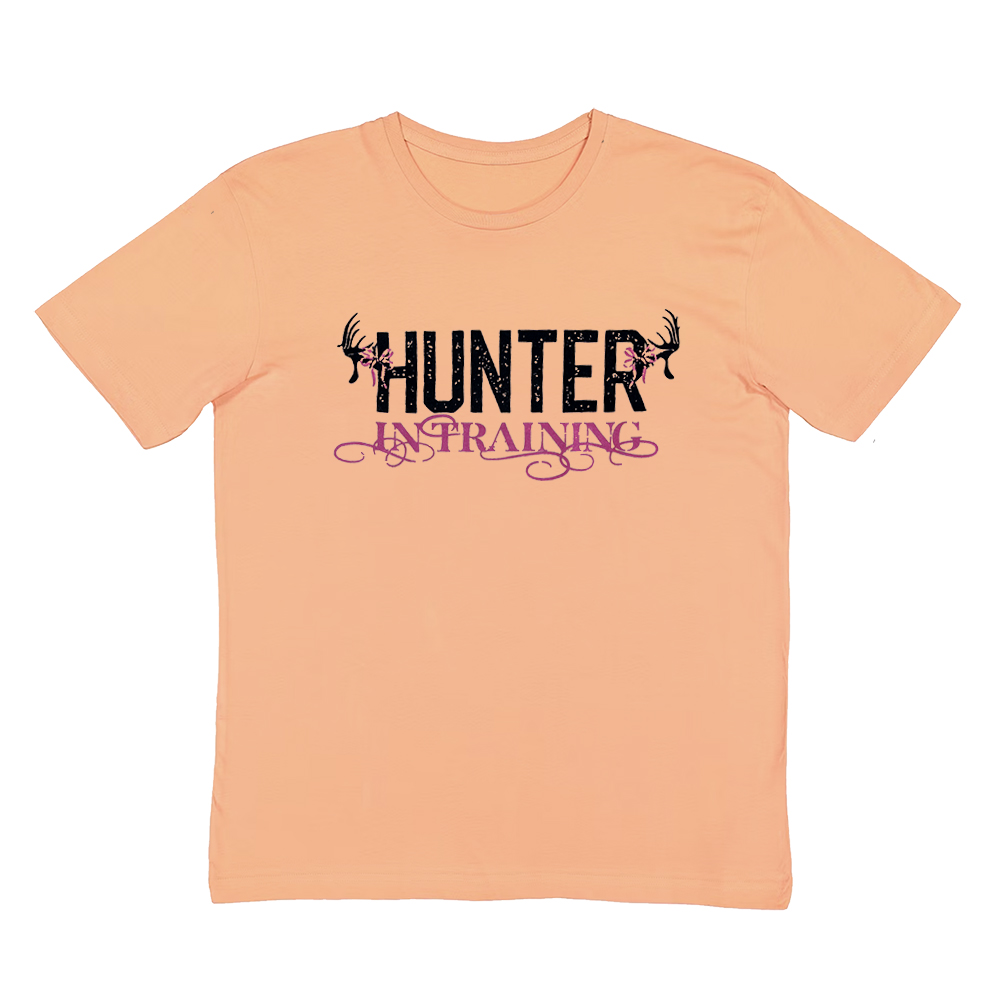 Hunter In Training Youth Tee - Peach - T2