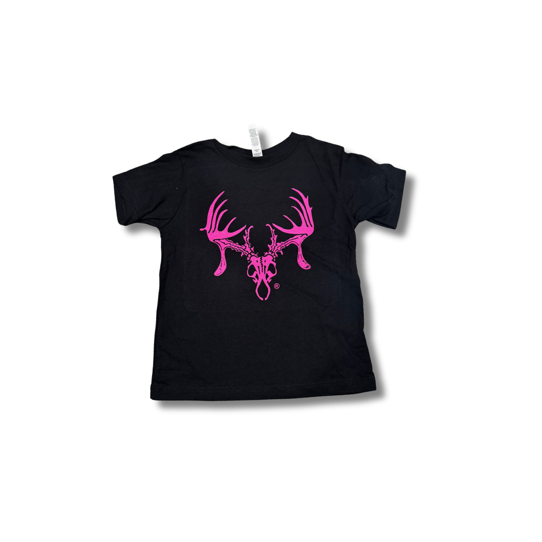 BLK Youth Tee - Hot Pink Skull - 6M